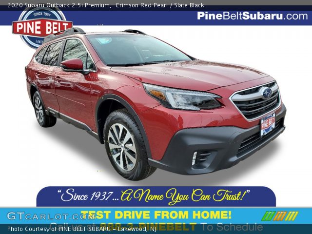 2020 Subaru Outback 2.5i Premium in Crimson Red Pearl