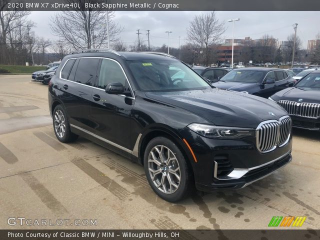 2020 BMW X7 xDrive40i in Black Sapphire Metallic