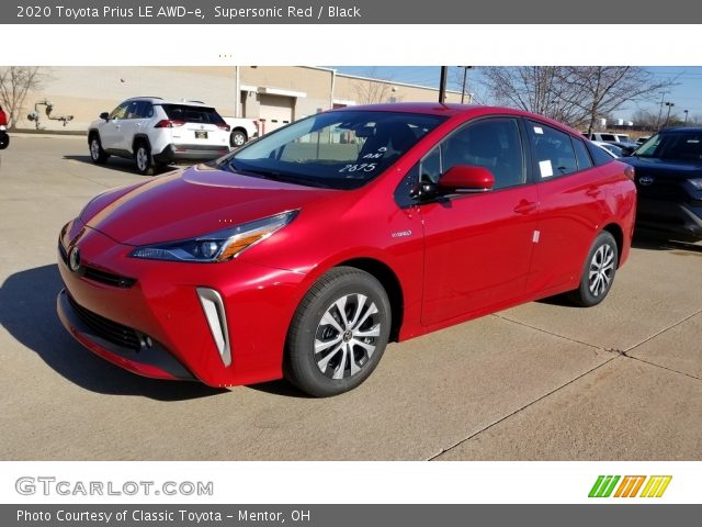 2020 Toyota Prius LE AWD-e in Supersonic Red