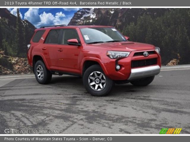 2019 Toyota 4Runner TRD Off-Road 4x4 in Barcelona Red Metallic