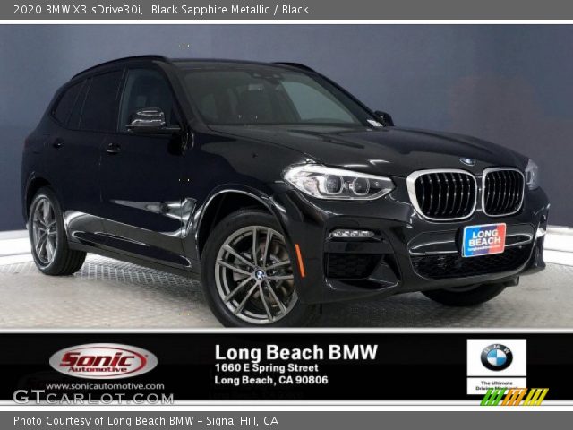 2020 BMW X3 sDrive30i in Black Sapphire Metallic