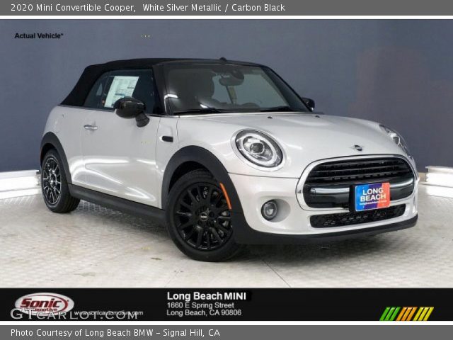 2020 Mini Convertible Cooper in White Silver Metallic