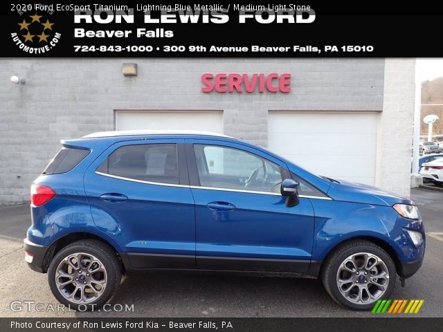2020 Ford EcoSport Titanium in Lightning Blue Metallic