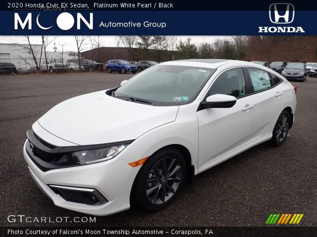 2020 Honda Civic EX Sedan in Platinum White Pearl
