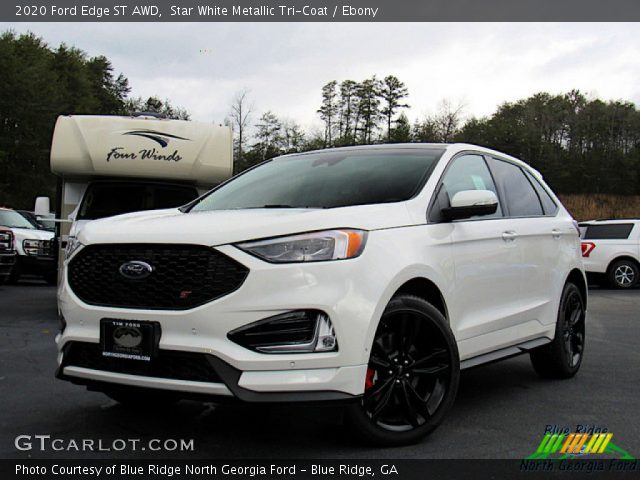 2020 Ford Edge ST AWD in Star White Metallic Tri-Coat