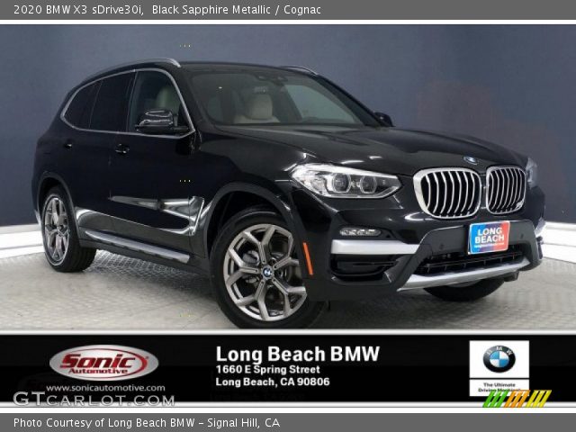 2020 BMW X3 sDrive30i in Black Sapphire Metallic