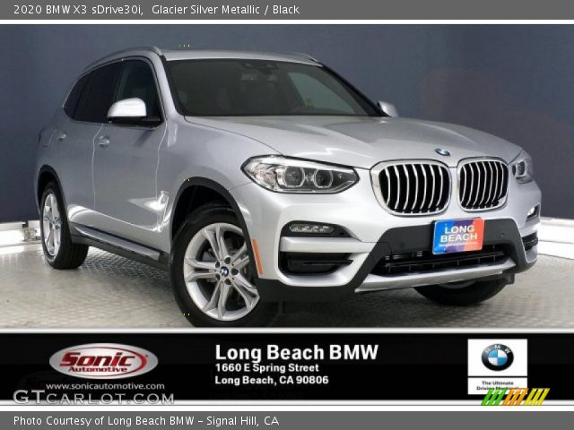 2020 BMW X3 sDrive30i in Glacier Silver Metallic