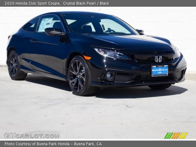 2020 Honda Civic Sport Coupe in Crystal Black Pearl
