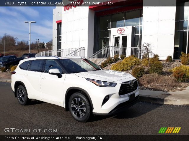 2020 Toyota Highlander XLE AWD in Blizzard White Pearl