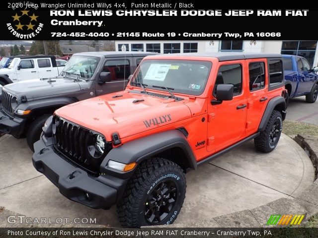 2020 Jeep Wrangler Unlimited Willys 4x4 in Punkn Metallic