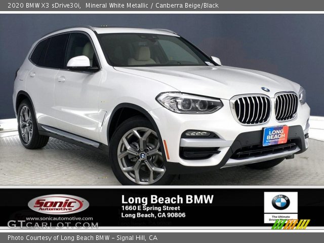 2020 BMW X3 sDrive30i in Mineral White Metallic