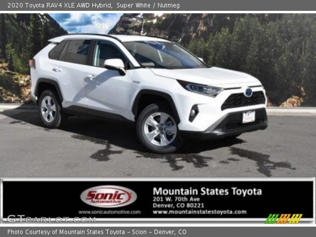 2020 Toyota RAV4 XLE AWD Hybrid in Super White