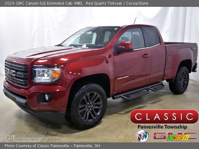 2020 GMC Canyon SLE Extended Cab 4WD in Red Quartz Tintcoat