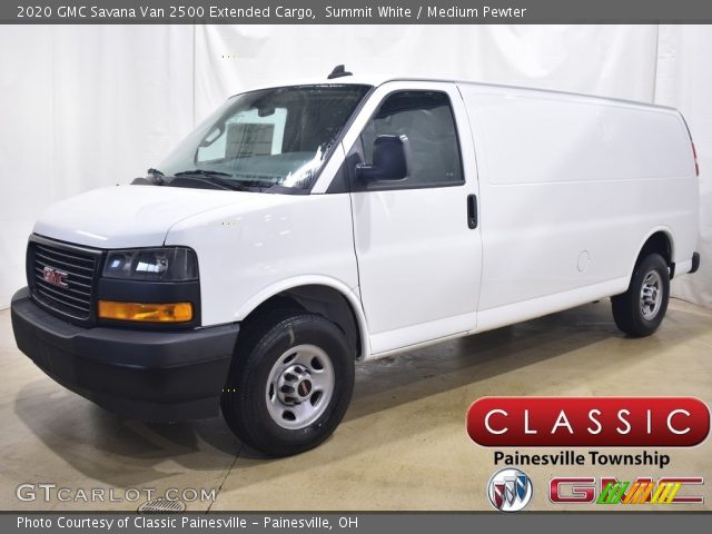 2020 GMC Savana Van 2500 Extended Cargo in Summit White