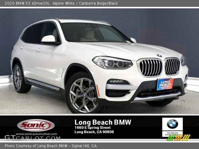 2020 BMW X3 sDrive30i in Alpine White