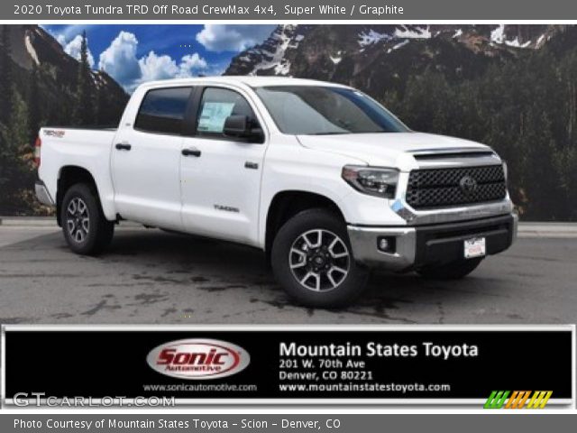2020 Toyota Tundra TRD Off Road CrewMax 4x4 in Super White