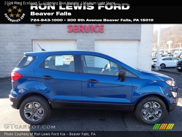 2020 Ford EcoSport S in Lightning Blue Metallic