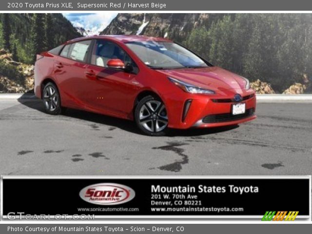 2020 Toyota Prius XLE in Supersonic Red