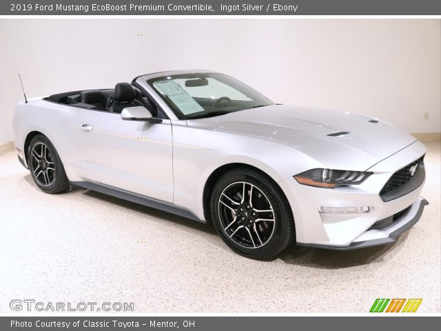 2019 Ford Mustang EcoBoost Premium Convertible in Ingot Silver