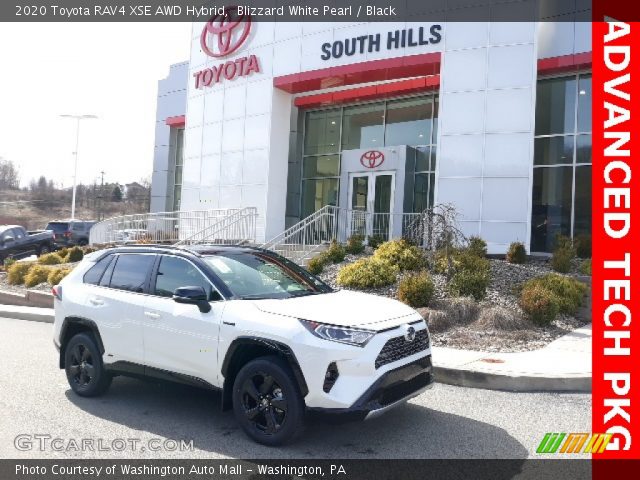 2020 Toyota RAV4 XSE AWD Hybrid in Blizzard White Pearl