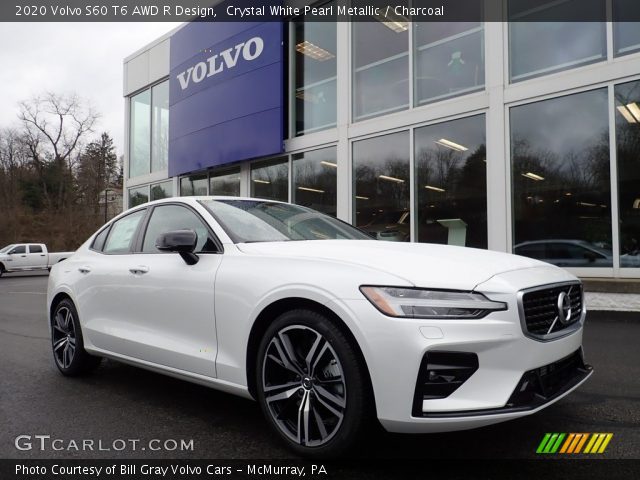 2020 Volvo S60 T6 AWD R Design in Crystal White Pearl Metallic