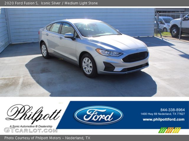 2020 Ford Fusion S in Iconic Silver