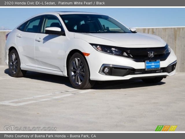 2020 Honda Civic EX-L Sedan in Platinum White Pearl