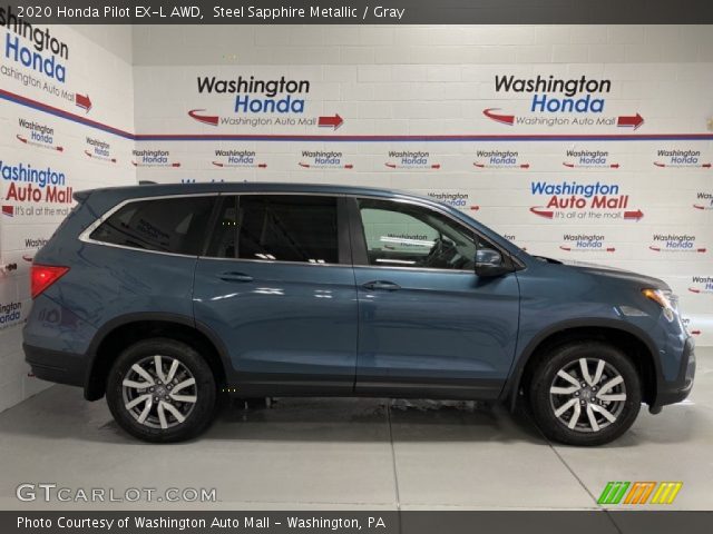 2020 Honda Pilot EX-L AWD in Steel Sapphire Metallic