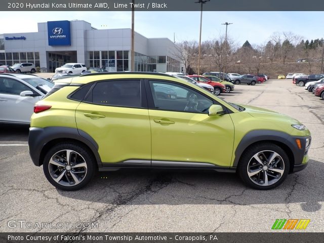 2020 Hyundai Kona Ultimate AWD in Lime Twist