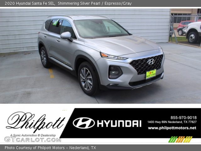2020 Hyundai Santa Fe SEL in Shimmering Silver Pearl