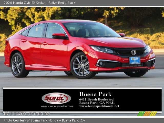 2020 Honda Civic EX Sedan in Rallye Red