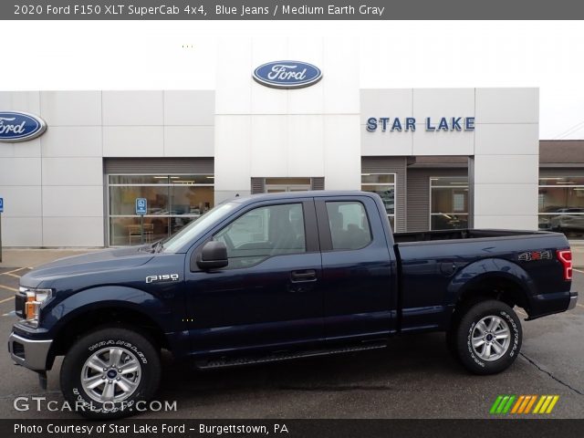 2020 Ford F150 XLT SuperCab 4x4 in Blue Jeans