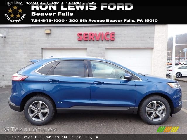 2020 Ford Edge SEL AWD in Atlas Blue Metallic
