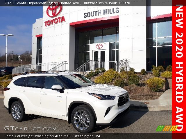 2020 Toyota Highlander Hybrid Limited AWD in Blizzard White Pearl