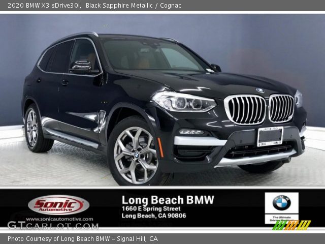 2020 BMW X3 sDrive30i in Black Sapphire Metallic
