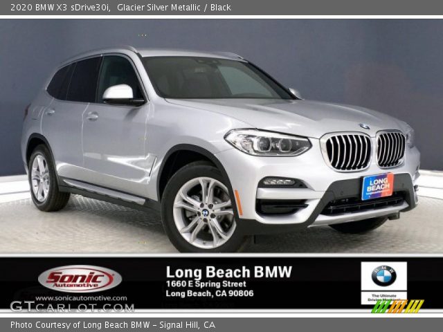2020 BMW X3 sDrive30i in Glacier Silver Metallic