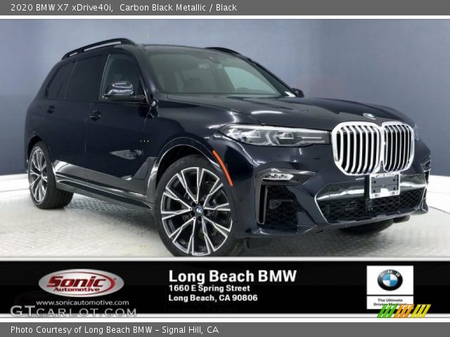 2020 BMW X7 xDrive40i in Carbon Black Metallic