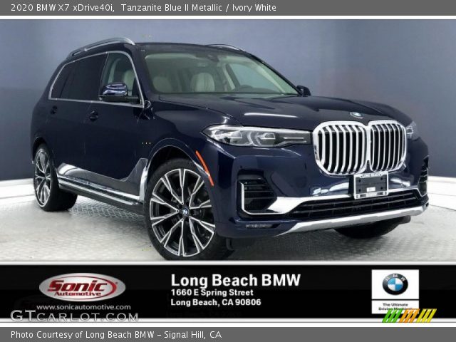 2020 BMW X7 xDrive40i in Tanzanite Blue II Metallic