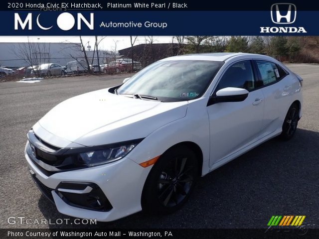 2020 Honda Civic EX Hatchback in Platinum White Pearl
