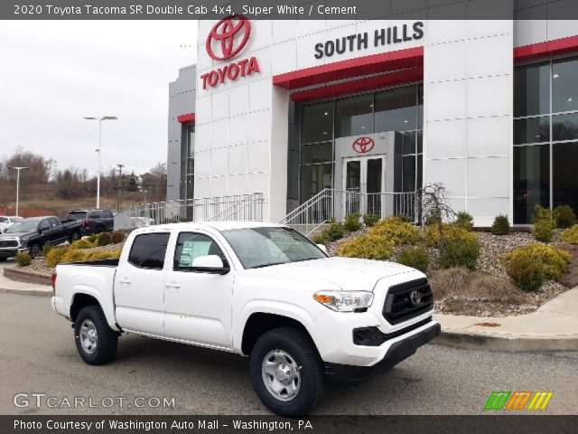 2020 Toyota Tacoma SR Double Cab 4x4 in Super White