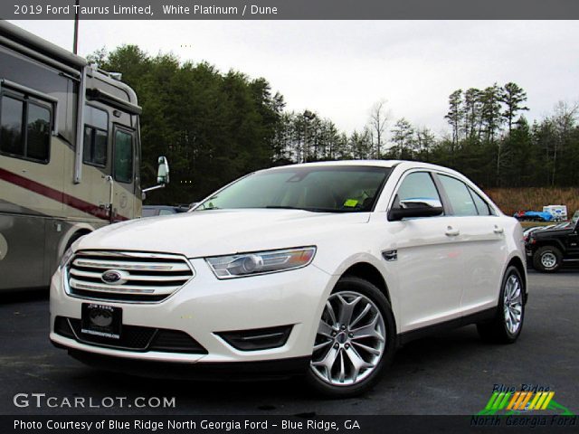 2019 Ford Taurus Limited in White Platinum