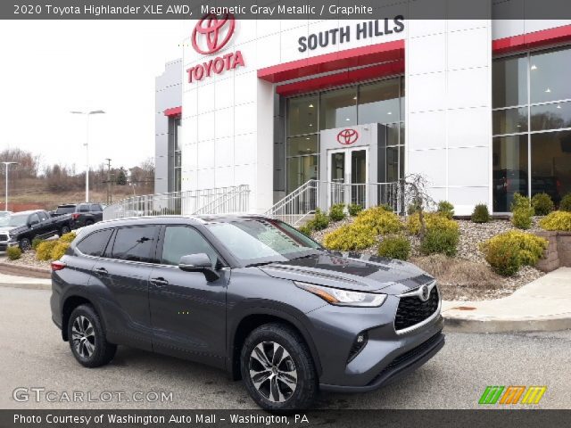 2020 Toyota Highlander XLE AWD in Magnetic Gray Metallic