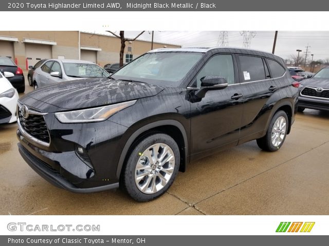 2020 Toyota Highlander Limited AWD in Midnight Black Metallic