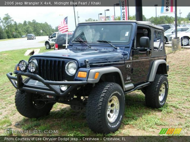2006 Jeep Wrangler X 4x4 in Midnight Blue Pearl