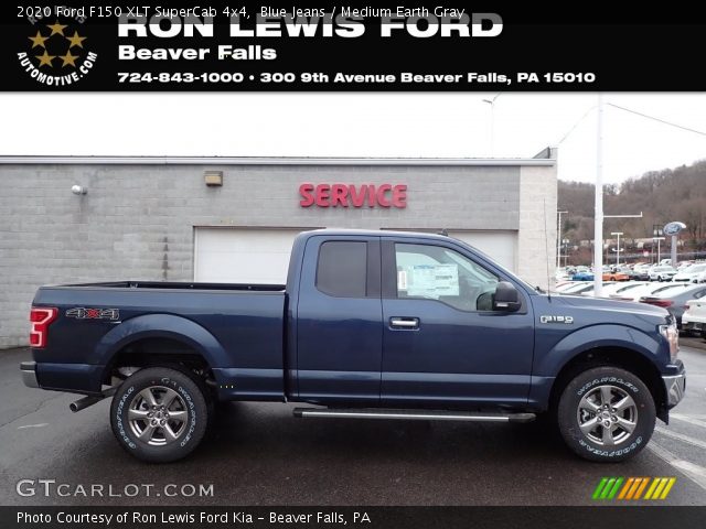 2020 Ford F150 XLT SuperCab 4x4 in Blue Jeans