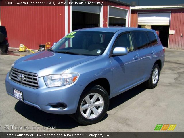 2008 Toyota Highlander 4WD in Wave Line Pearl