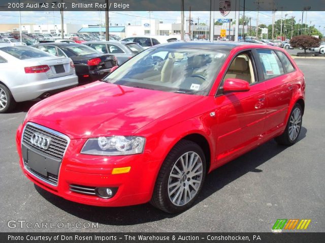 2008 Audi A3 2.0T in Brilliant Red