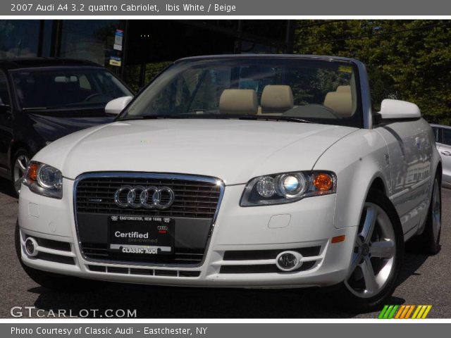 2007 Audi A4 3.2 quattro Cabriolet in Ibis White