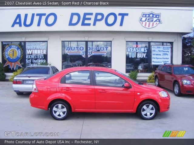 2007 Chevrolet Aveo LS Sedan in Sport Red