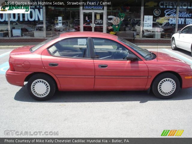 1998 Dodge Neon Highline Sedan in Strawberry Pearl
